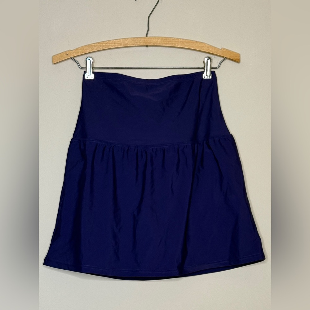 Island Escape Deep Blue A-Line Swim Skirt